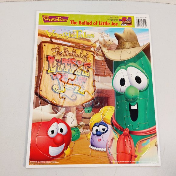 Veggie Tales 24pc Puzzle- The Ballad of Little Joe - Picture 1 of 2
